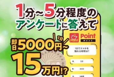 Point（ポイント） 大島領介（株式会社リンクス）は本当にアンケートに答えて即日15万円？